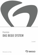 BEGO Preisliste