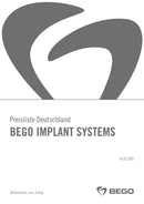 Preisliste Implants - DE